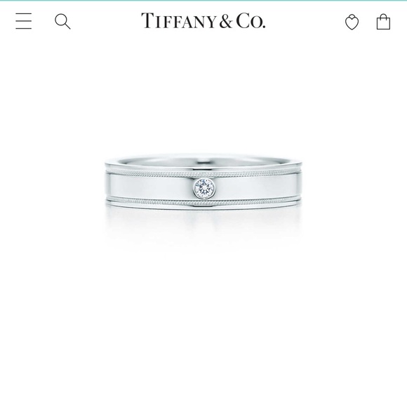 Tiffany & Co. Double Milgrain Ring size 5 - Picture 2 of 5